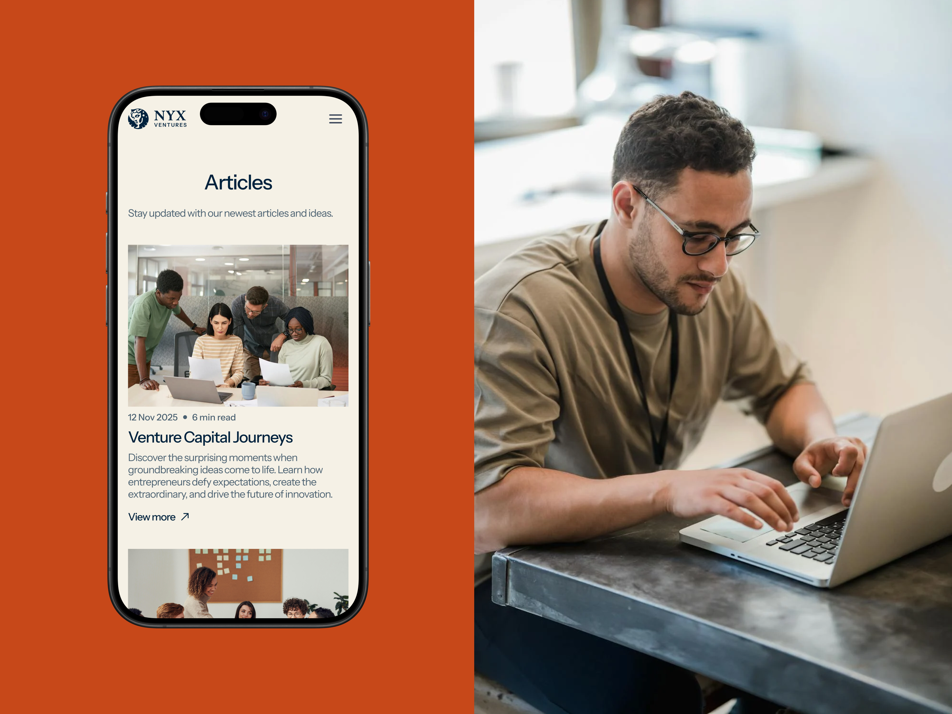 Venture Capital Mobile App Design