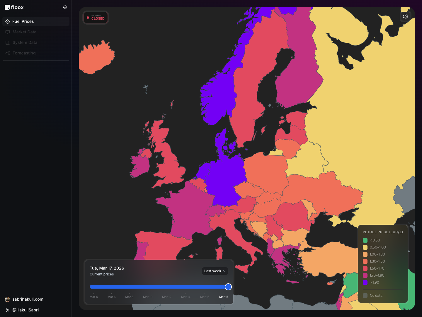 Fuel Prices Map