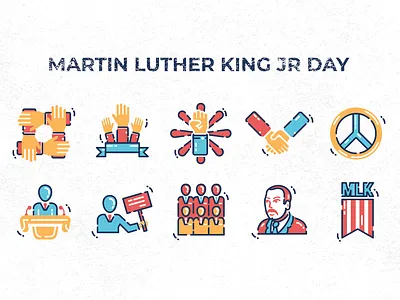 Martin Luther King Jr Day branding design graphic design icon icons illustration logo ui ux vector
