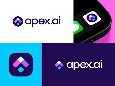 AI Logo Design – Apex.ai Learning Platform Branding ai logo brand identity branding clean design creative branding digital identity edtech futuristic logo learning platform logo design minimal logo modern branding scalable logo tech logo vector ready
