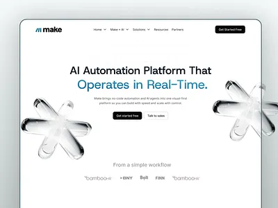 Ai automation marketing website design ai agent website ai automation figma design homepage responsive design uxui website