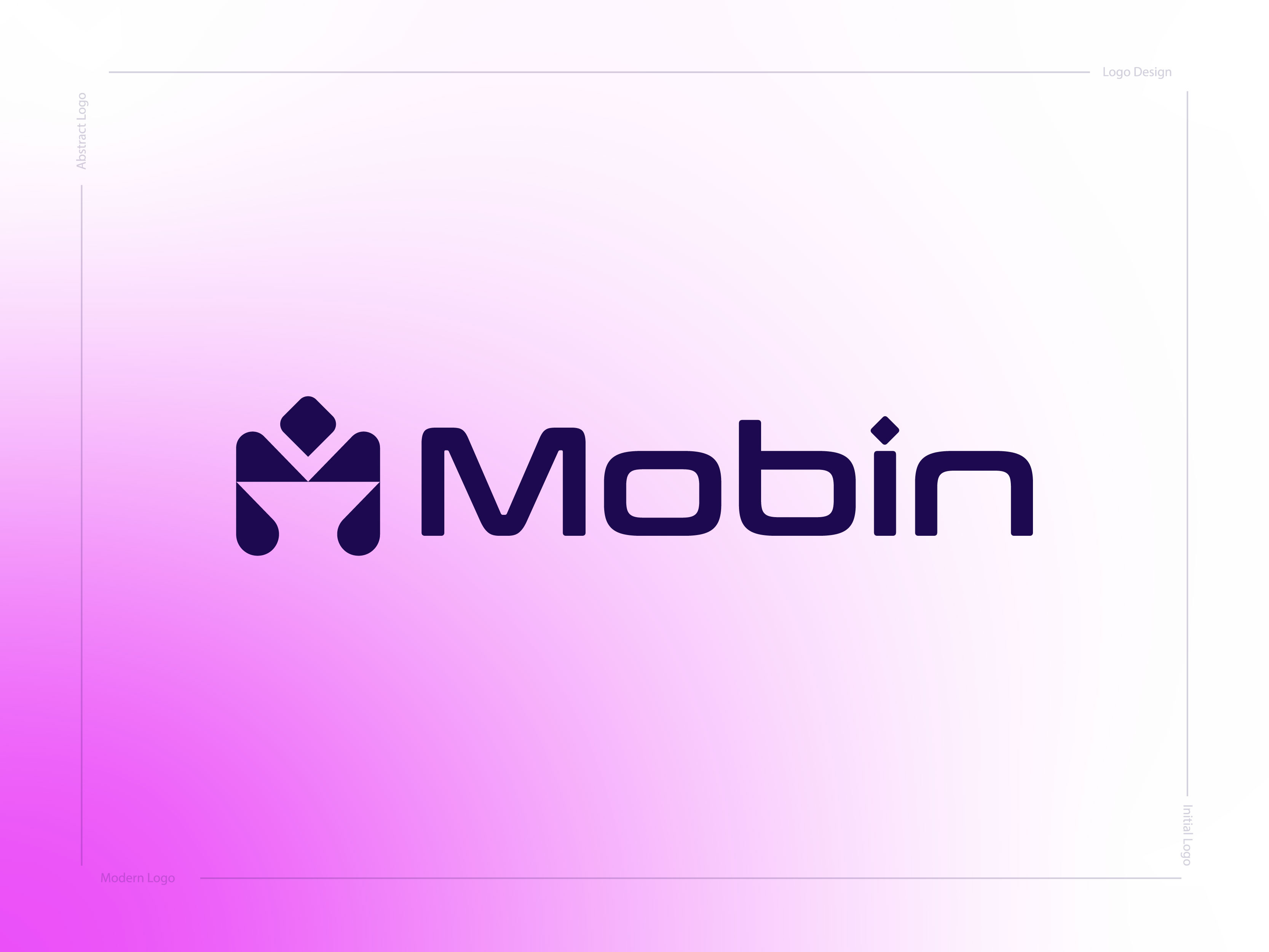 Mobin – Modern Geometric Monogram Logo & Brand Identity