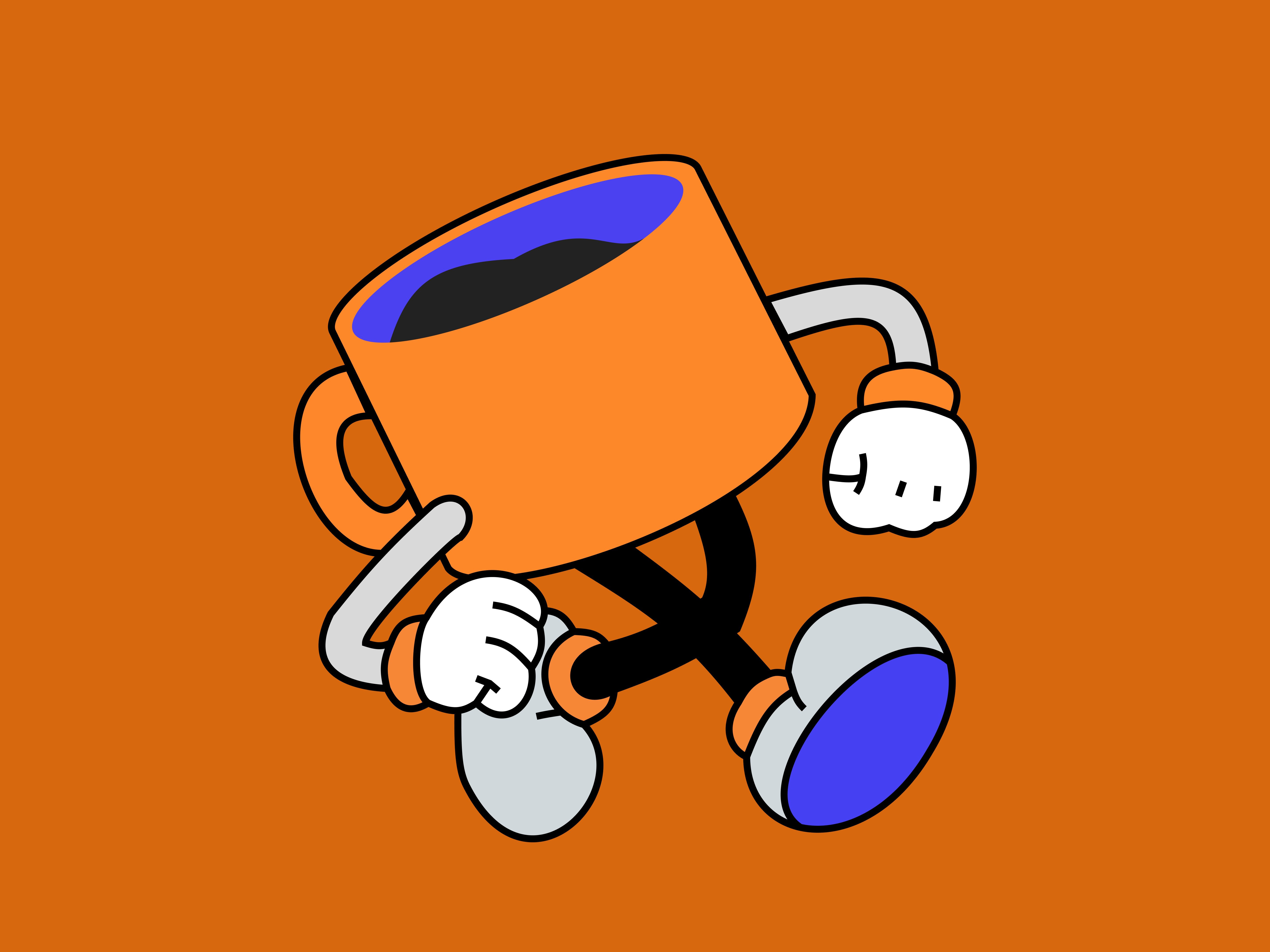 Mug Mascot - Flat illustration branding graphic design ilustration