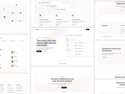Ludern – Link Tracking & Affiliate Attribution Platform analytics dashboard design landing page linktracking productdesign saas ui uidesign uxdesign web web design webdesign website