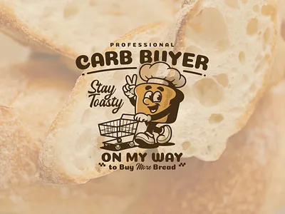 Bread mascot character adipra adipra std adipra studio bakery theme bread illustration bread lover carb lover cartoon bread cute character food art food humor funny quote funny slogan graphic tee print design t shirt design typography art vector design