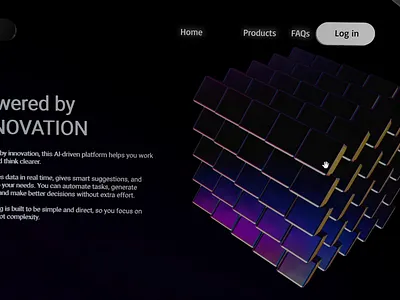 Drag & Drop | Landing Page 3d 3d animation ai animation branding design drag drop fintech hero hero section icon illustration landing landing page motion graphics page section ui web webdesign