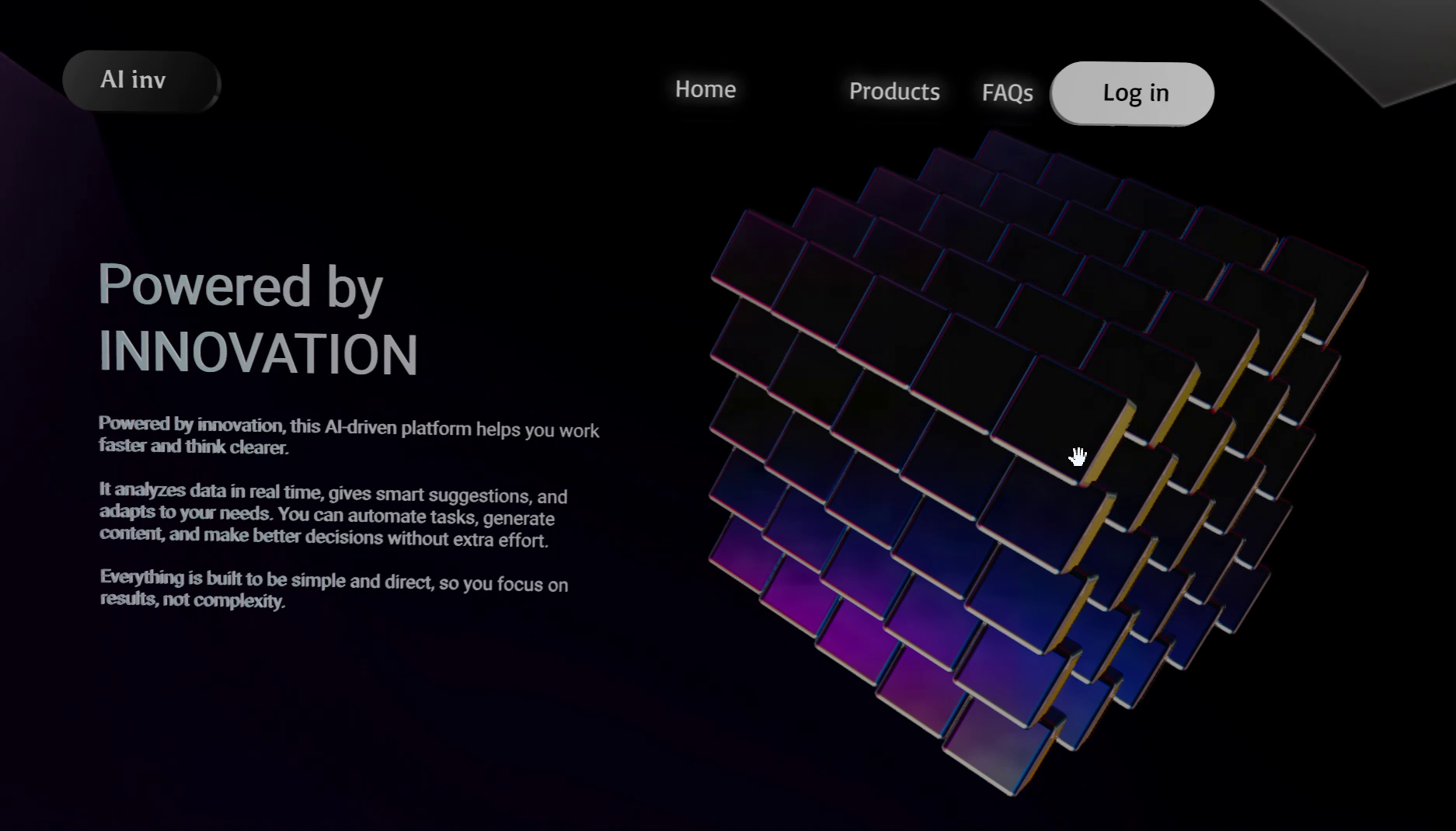 Example of Interactive Web Design With 3D & Motion