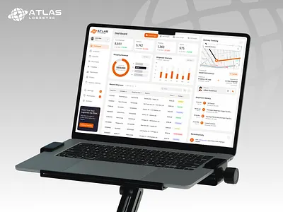 Atlas Logistic | Dashboard Design 📦 admin panel app branding clean dashboard easy to use efficiency graphic design logistic logo mobile product design realtime saas shipment suarasa supply chain tracking ui