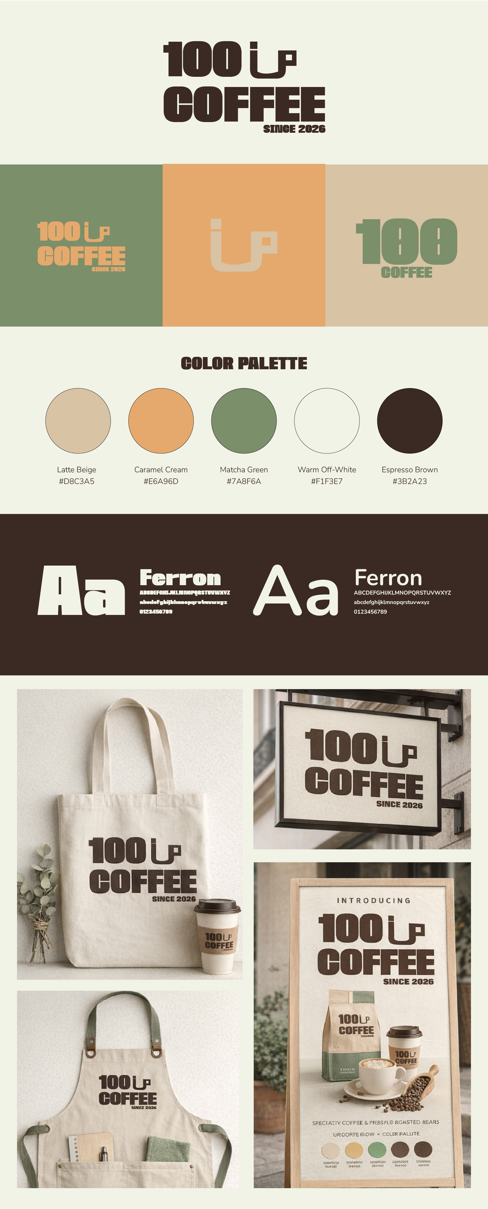 100 COFFEE BRANDING branding graphic design