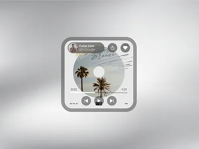 Apple Widget - Audio Player apple widgets audio player dailyui figma mp3 ui design widget widget design