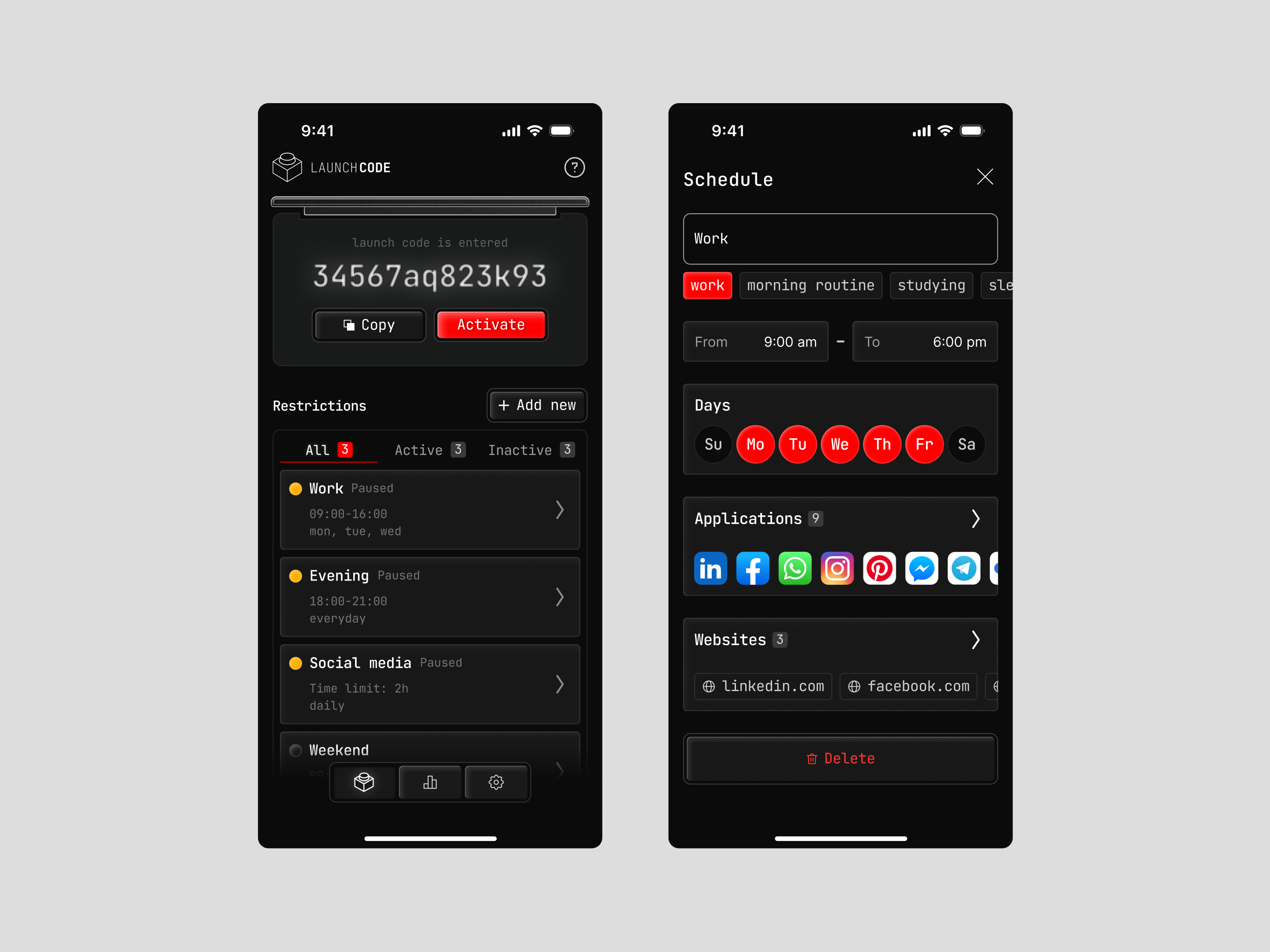 Vintage Screen Time Tracker 80th 90th app application dark theme mobile old school on boarding pixel product design screen time settings ui ux vintage
