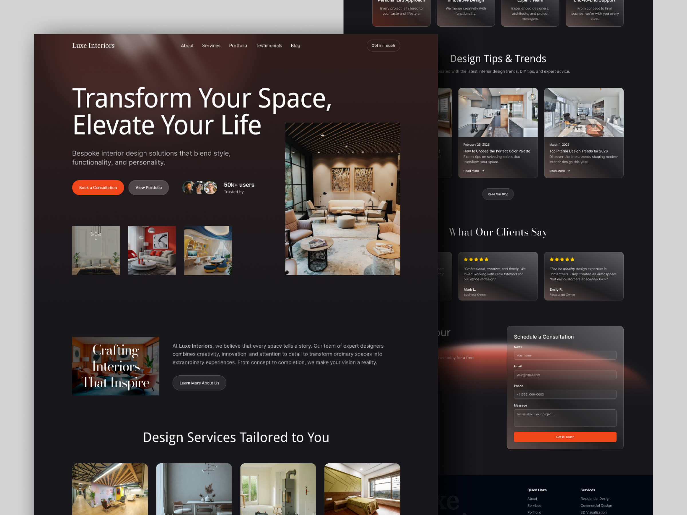 Example of Landing Page Design For Startups