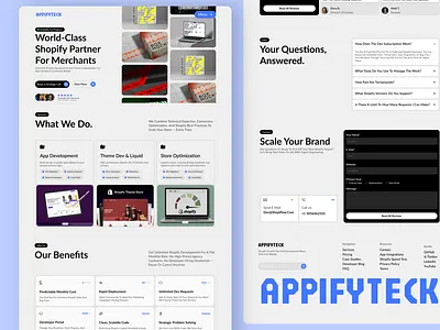 360° Shopify Solution Agency Website assistive technology blinto blinto llc design landing page shopify shopify store sopify store desing ui ui design uiux