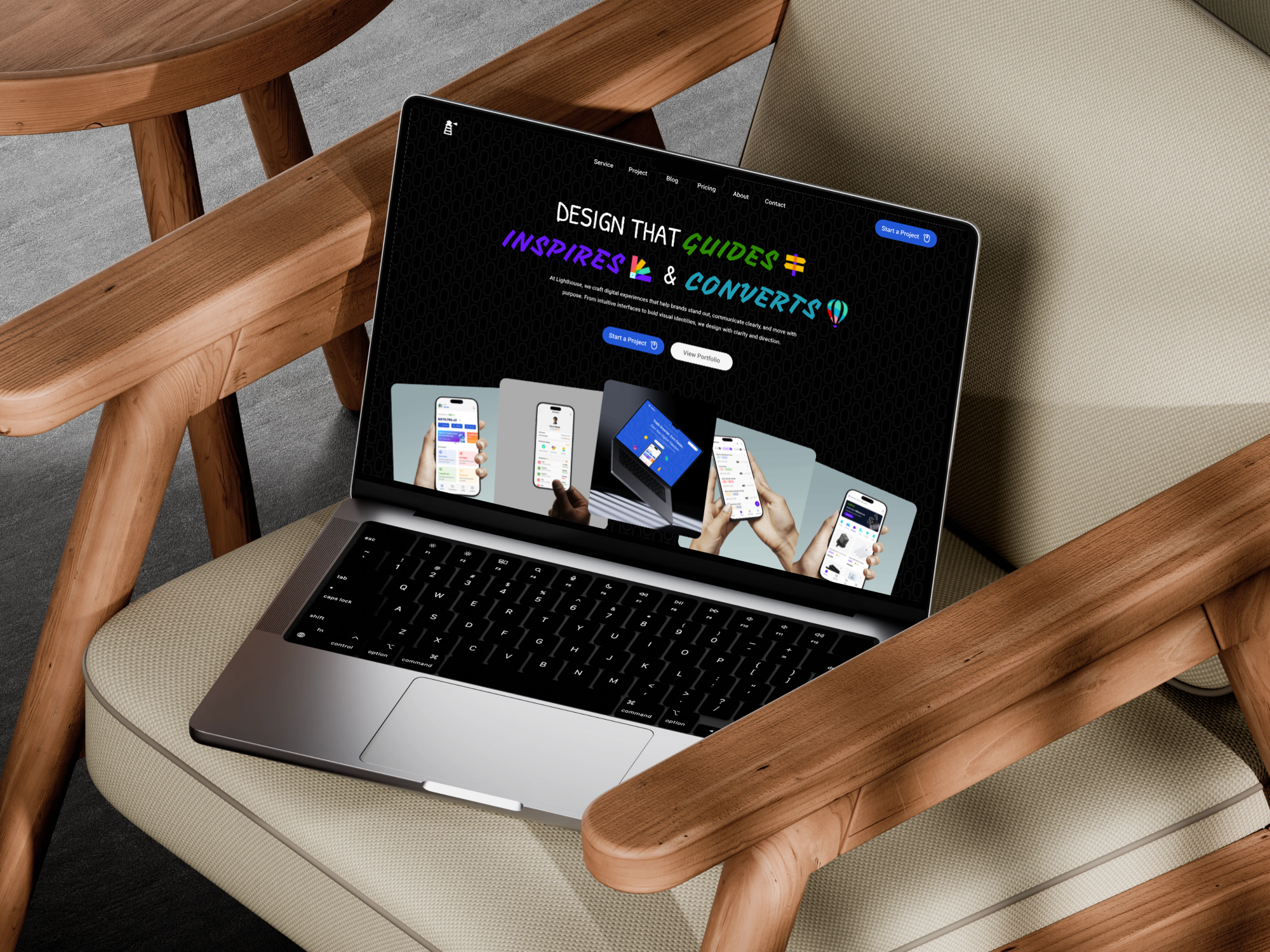 Lighthouse - A Design Agency Website design agency landing page ui web design website