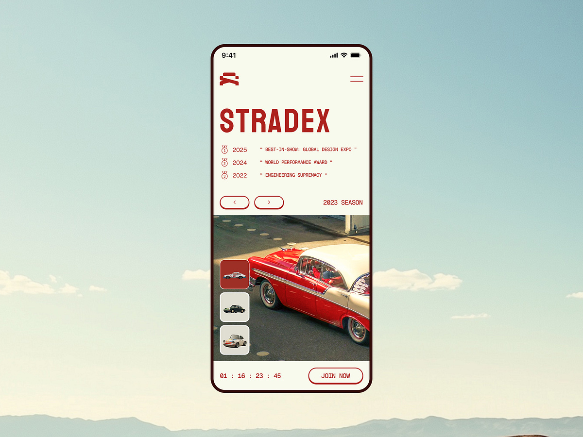 Online Car Auction - Mobile App - Responsive
