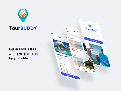 TourBUDDY - Tourism App app design branding design figma graphic design illustration logo tour app tourism app travel app ui ui design ui ux ux design