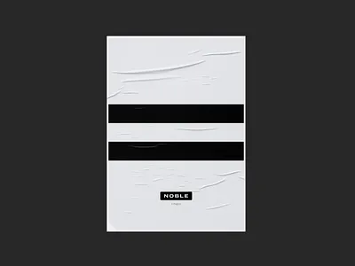 Branding Poster - Noble Fitness bolddesign brand identity branding branding designer logo logo design logo designer personal trainer poster poster design print design sports branding