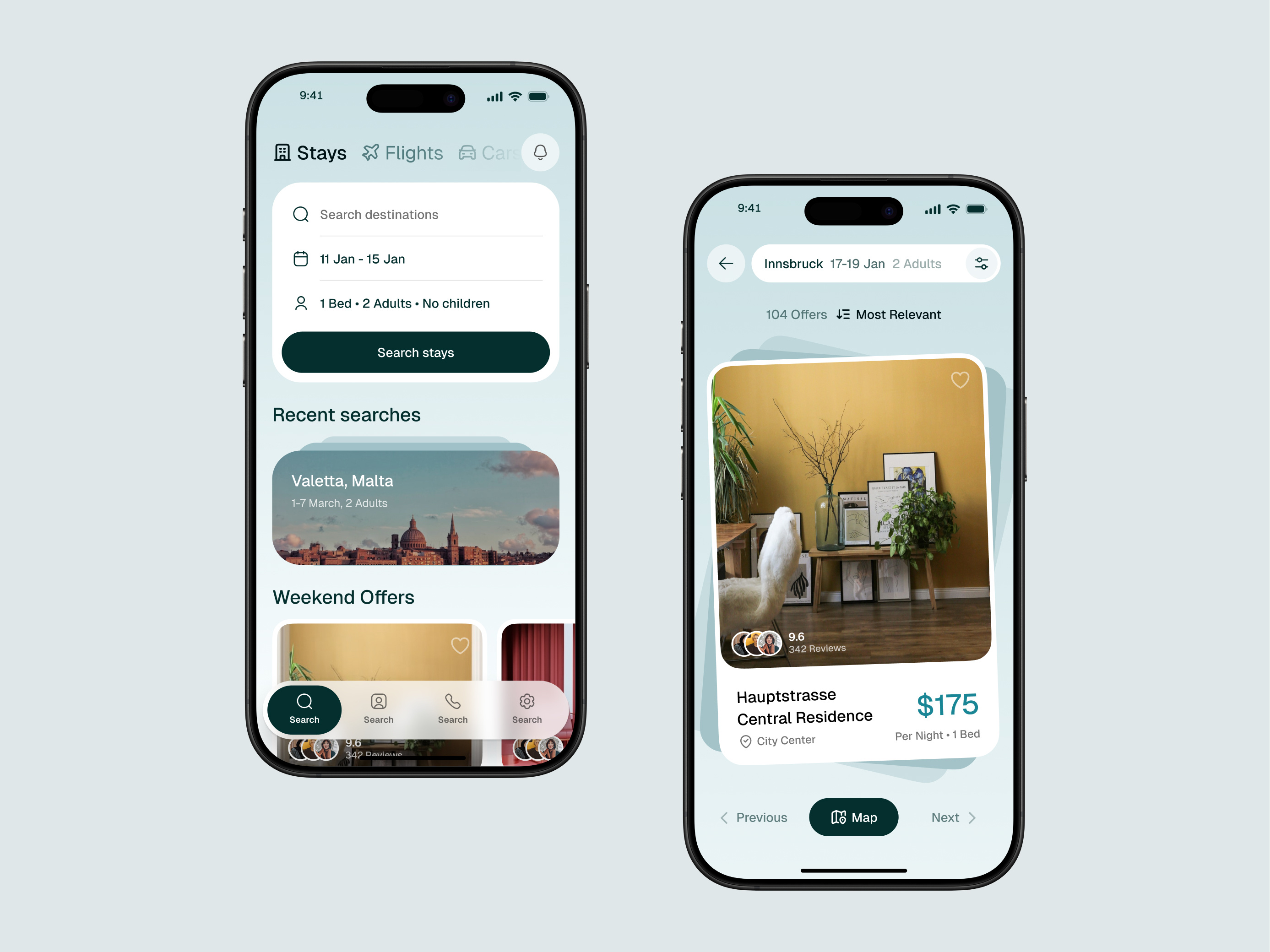 Travel App — Search & Stays