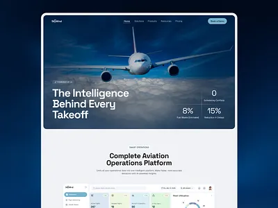 AI Aviation Operations Platform Website ✈️ ai ai platform aviation development outcrowd saas ui uiux ux web design web platform webflow website