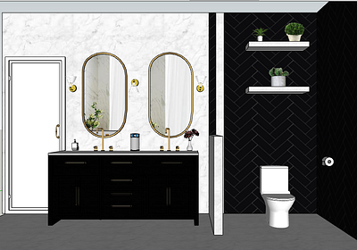 bathroom design 3d bathroom model interior mordern bath