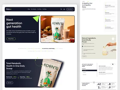 Eden's Website Redesign 3d adobexd animation branding design designer e commerce faq figma footer graphic design header illustration logo motion graphics ui ux webdesign webflow website