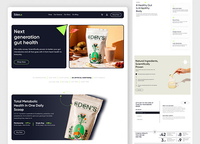 Eden's Website Redesign 3d adobexd animation branding design designer e commerce faq figma footer graphic design header illustration logo motion graphics ui ux webdesign webflow website