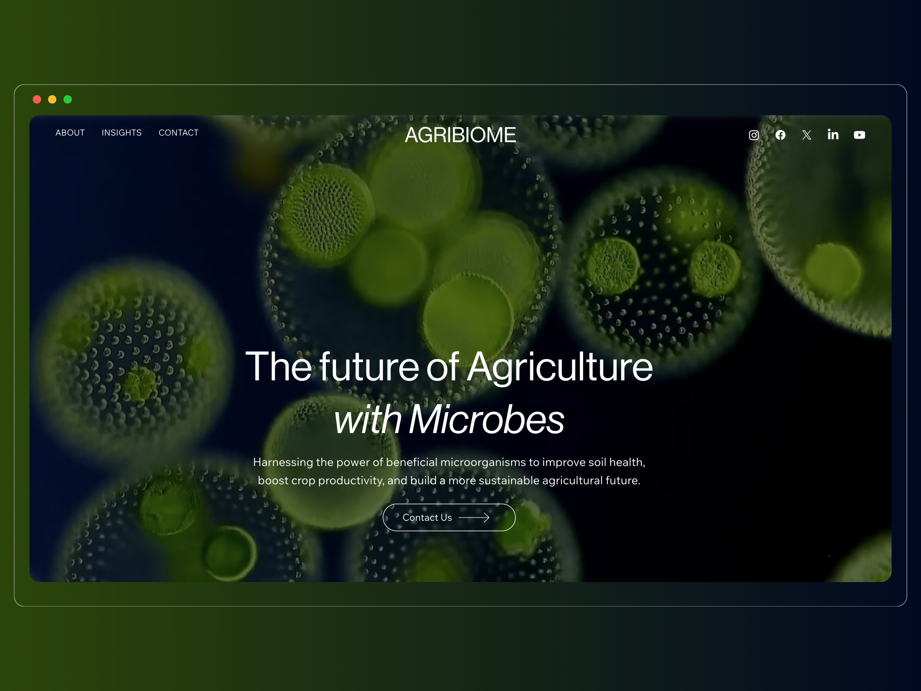 AgriBiome: From Microbes to Brand Equity b2b branding ui ux web design