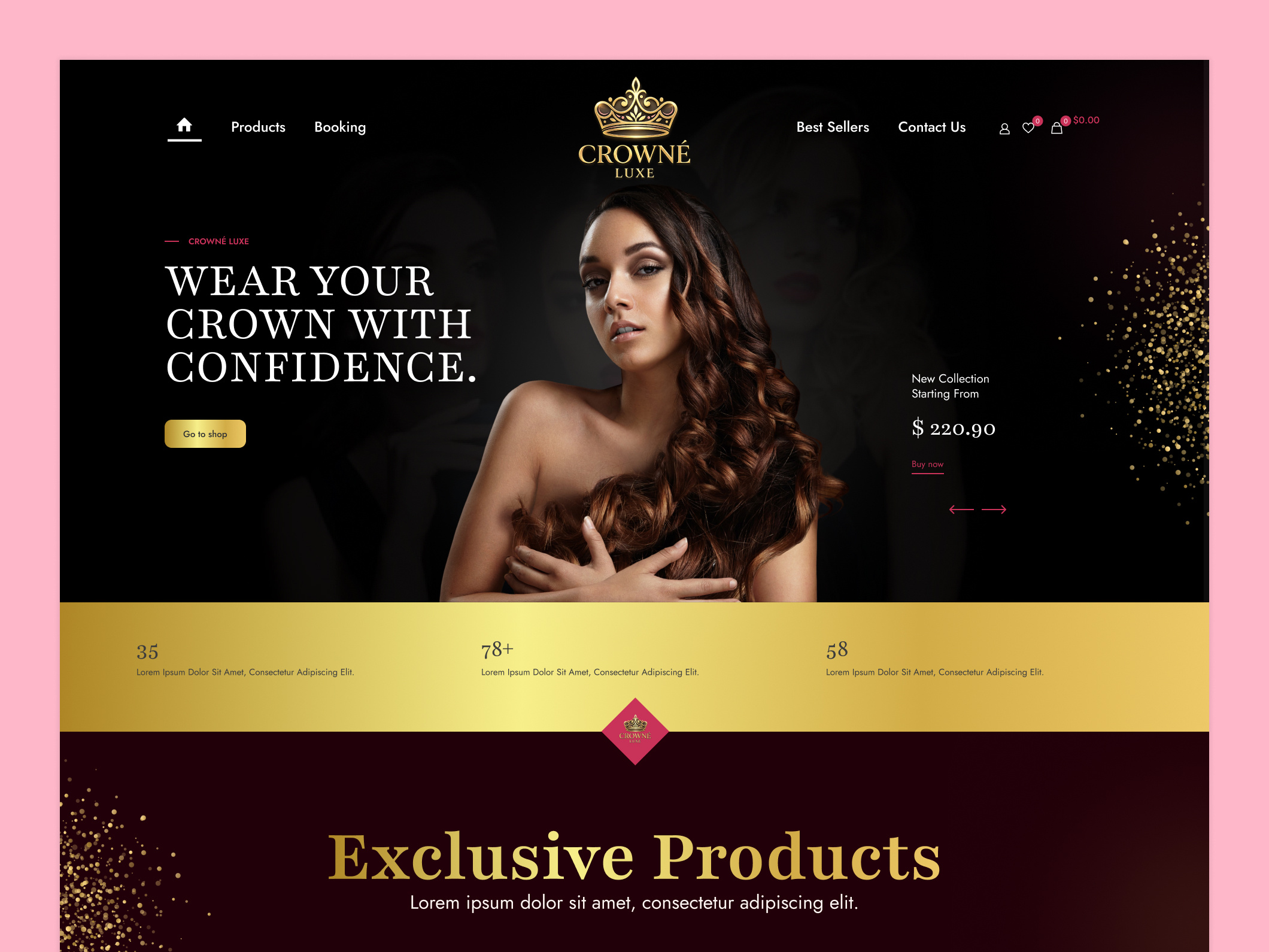 Example of Modern E Commerce Website UI/UX Design