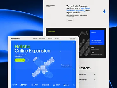 Scalable Business Website UX/UI ✸ SaaS agency clean design digital marketing fintech graphic design landing page minimalist product design responsive saas startup ui ux ux ui web design webflow