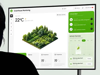 Agritech Analytics & Monitoring Dashboard ai interface product saas service startup ui ux web
