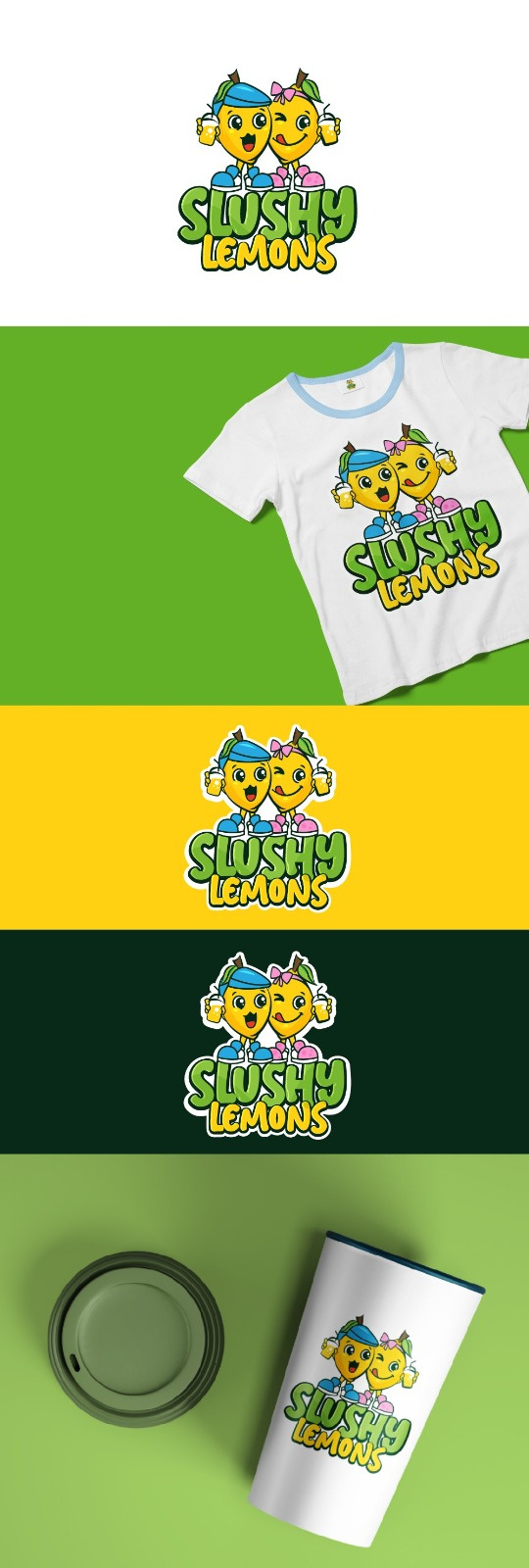 slushy lemons branding graphic design logo