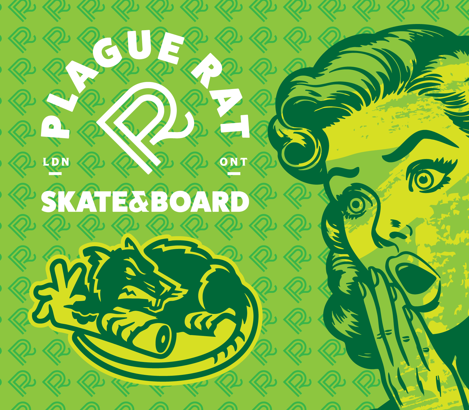 Plague Rat Skate&Board Concept boarding brand branding design extreme sports graphic design illustration logo skateboarding sports street surf