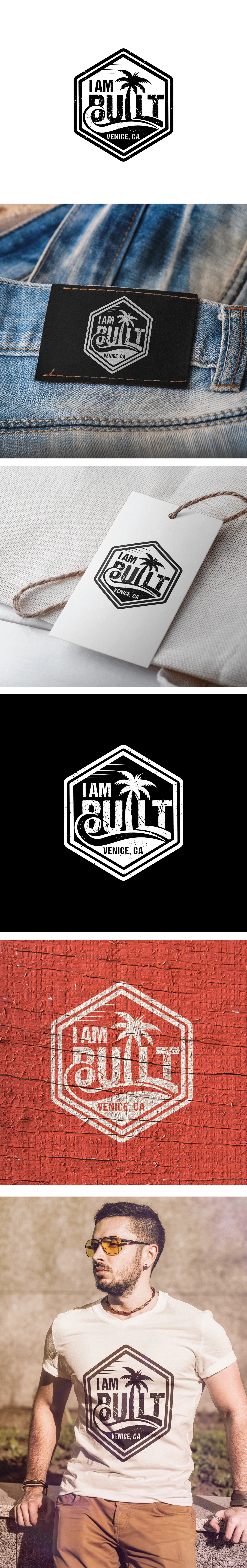 built 3d branding graphic design logo typography vector