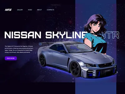 The design concept of the first screen photoshop ui web design