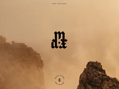 Max Shturma | Personal Brand Identity branding gothic graphic design logo minimal monogram nature retro ui