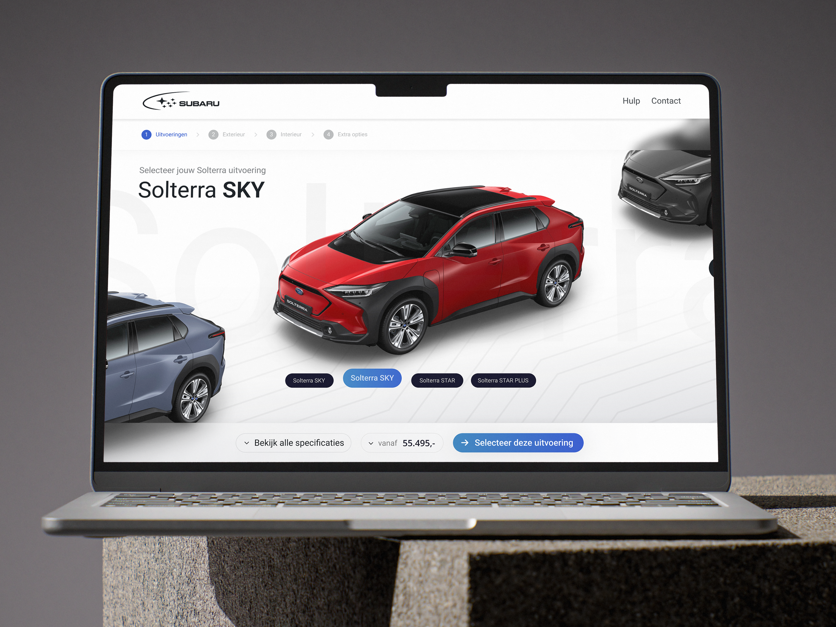 Subaru Solterra - Electric Car Configurator UI