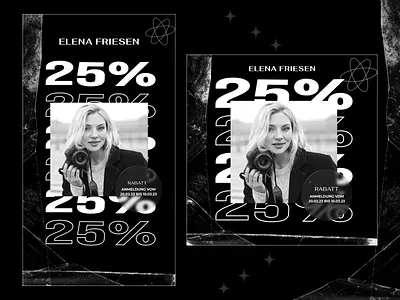 Banner for photographer Elena Frizer advertising banner ads banners branding design download google ad banner instagram instagram post instagram stories instagram template media minimal promotion social social mdia banner social media design ui ux web