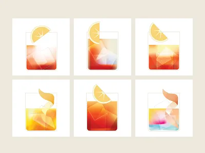 Cocktail Cabinet book illustration set abstract bar book illustration branding cocktails colorful colors design drinks editorial flavours gradient colors graphic design illustration mixology summer vector vibrant vivid