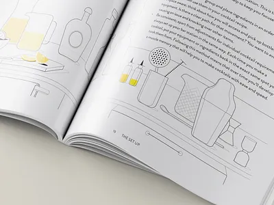 The Cocktail Cabinet book illustration book illustration bottles branding cocktail setup cocktails contemporary design drinks editorial graphic design illustration line art minimalism mixology shakers simple vector