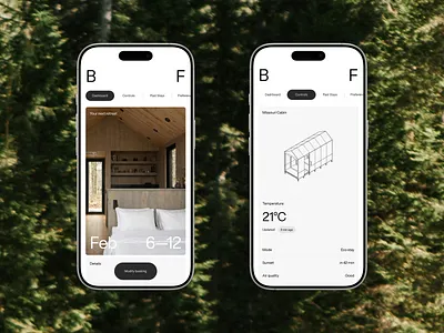 Balance Farm — Ecohospitality Platform branding grid minimal product design ui ux