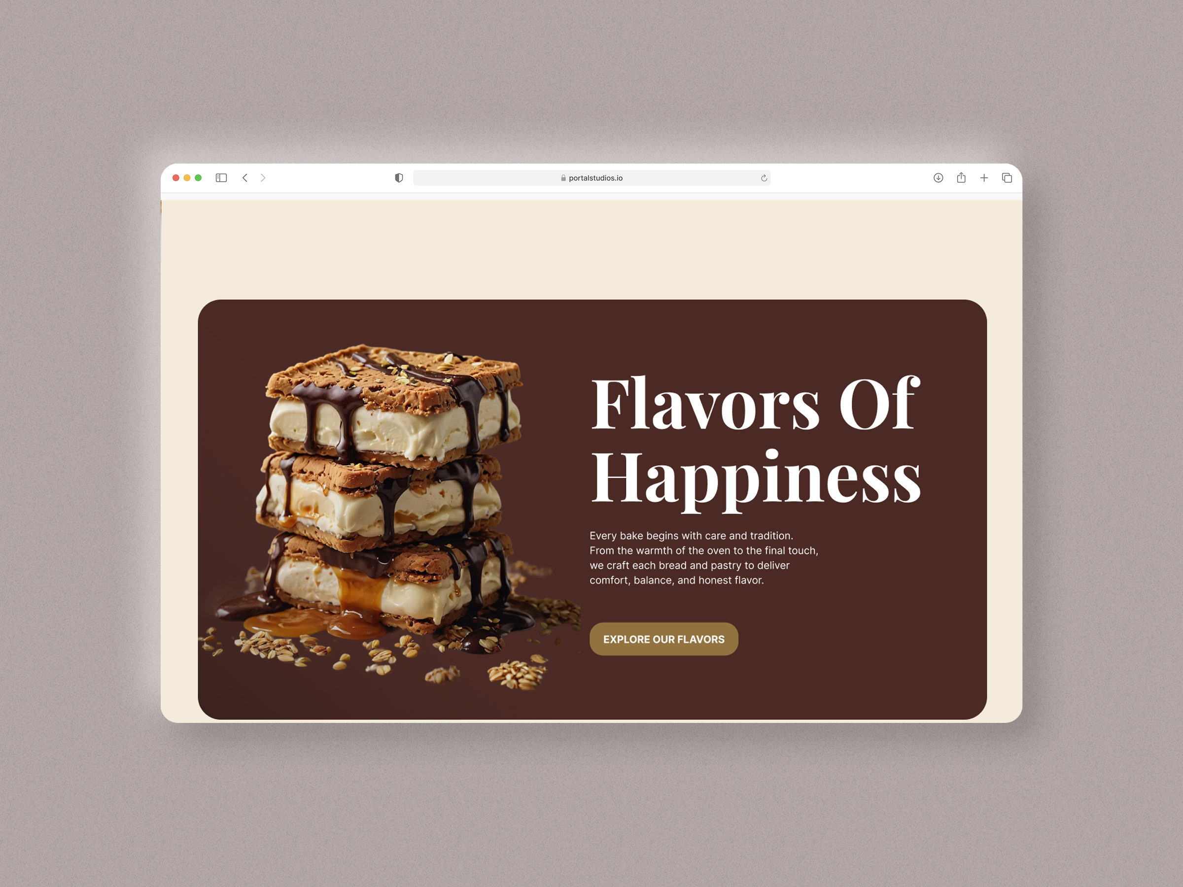 Crumbly - Artisan Bakery Landing Page by Portal Studios on Dribbble