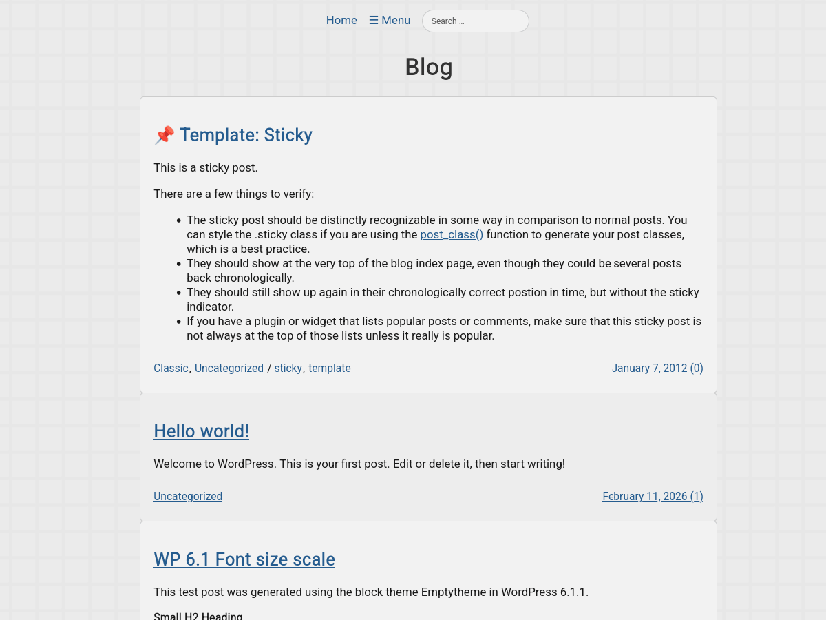SimpleHomepage WordPress theme (screenshot) blog cms css homepage html image javascript microblog php screenshot site theme website wordpress wp