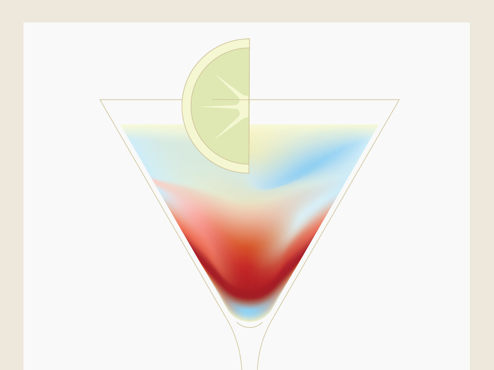 The Cocktail Cabinet book illustration - Cosmopolitan