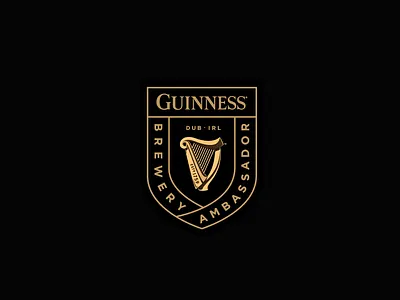 Guinness Badges badge beer beer logo brewery brewery logo craft beer dublin gold guinness harp ireland irish logo pint stout
