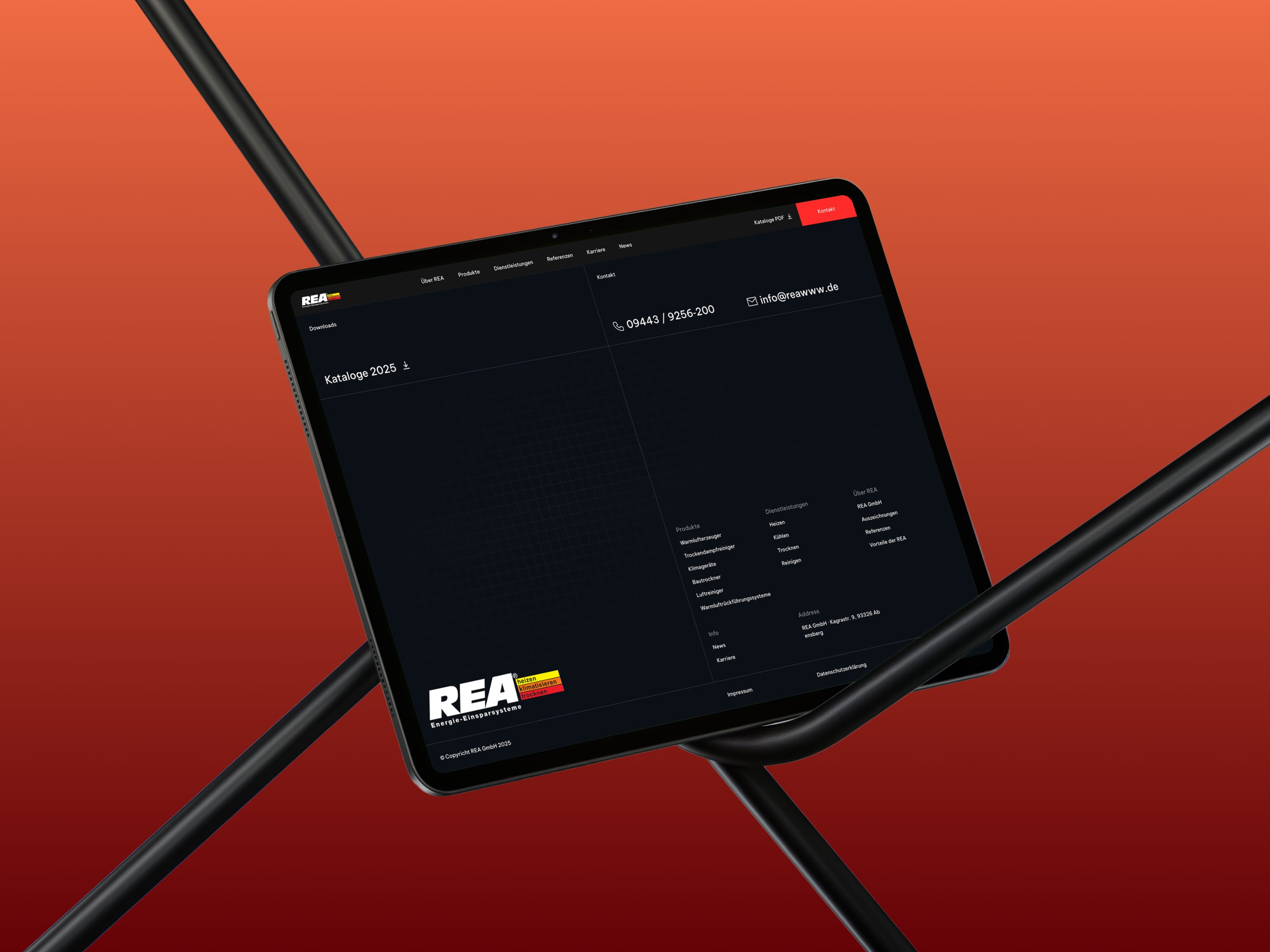Minimal Dark Footer Design for B2B Website b2b website dark ui footer design industrial ux navigation design