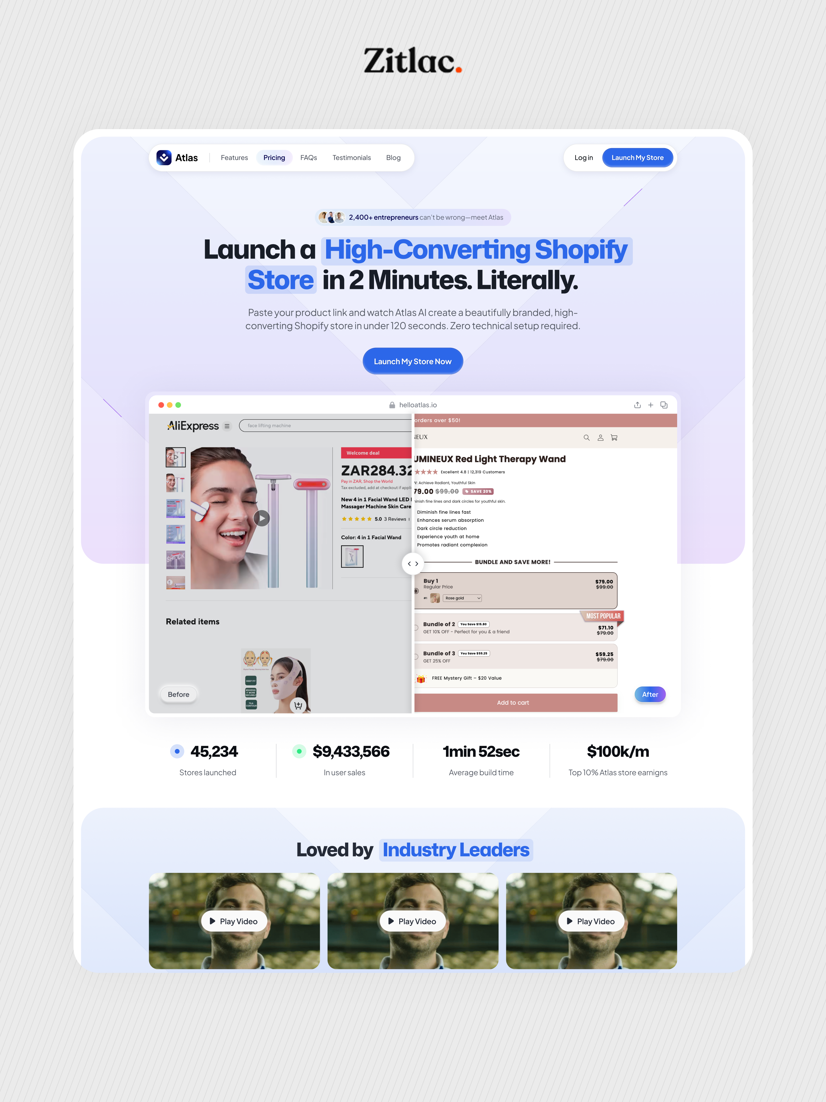 E-commerce Landing Page — Conversion-First Redesign e commerce landing page ecommerce landing page redesign saas landing page shopify shopify landing page ui ui design ux design web design website design