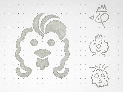 Chick & Pie – Logo Sketch Exploration