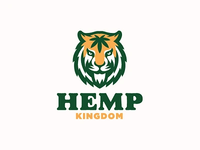 Tiger Cannabis animal cannabis logo cbd logo cbd oil design hemp hemp logo hemp tiger illustration logo logo design logo designer marijuana medical marijuana tiger cannabis tiger logo tiger mascot weed