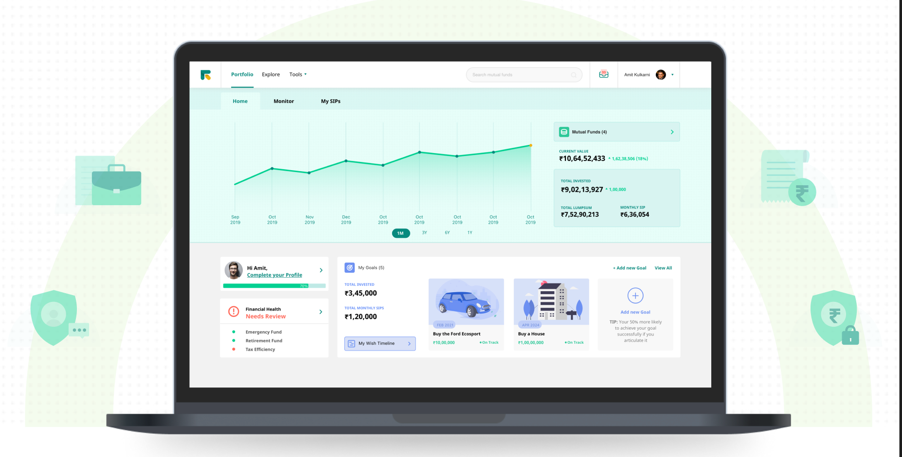 Fintech Dashboard branding design research design system graphic design illustration interaction design material ui mobile prototype sketchapp ui user persona user research ux webapp wireframing