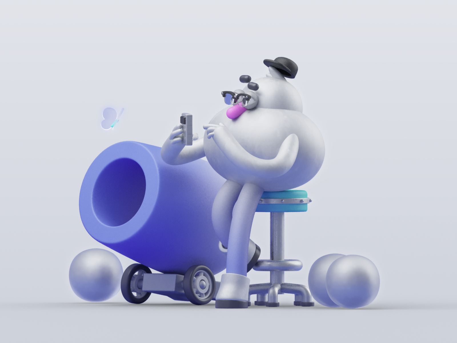 Brains at work - Character Animation 10clouds 3d animation c4d character character animation design loop